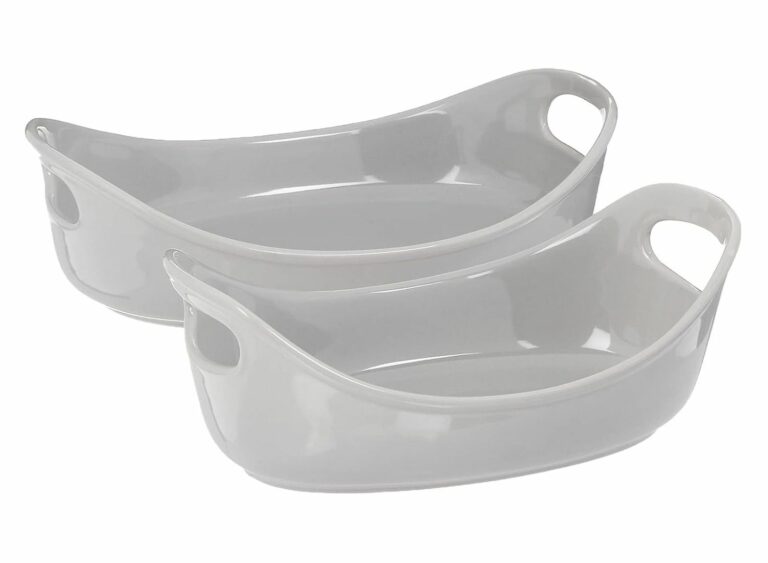 Rachael Ray - 1.5-Quart Oval Ceramics Baker - Gray